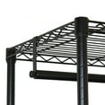 thumbnail image 6 of Oceanstar Garment Rack with Adjustable Shelves with Hooks- Black, 6 of 9