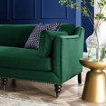 thumbnail image 4 of Sofa, Velvet, Green, Modern Contemporary Urban Design, Living Lounge Room Hotel Lobby Hospitality, 4 of 8