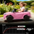 thumbnail image 5 of Qaba 12V Licensed Ford Mustang Mach-E Electric Car, Kids Ride On Car with Remote Control, Adjustable Speed, LED Light, Music, Suspension, Pink, 5 of 9