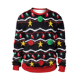 thumbnail image 3 of Suéter feo de Navidad 2024 para regalar, elfo de Papá Noel, divertido suéter de reno de Navidad para hombre, ropa de pareja para vacaciones, 3 of 5