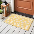 thumbnail image 4 of Non-Slip Rug Pad Rugs White Daisy Flower on Yellow Rectangle Area Rugs 2x3Ft Soft Carpet Pads for Living Room Kids Room, Watercolor Rustic Floral, 4 of 9