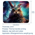 thumbnail image 5 of Starry Animals Square Desk Mat Mouse Mat Mouse Pad, 8.3x9.8 Inch, Non-Slip Rubber Bottom, Printed, Suitable for Office and Gaming, 5 of 6