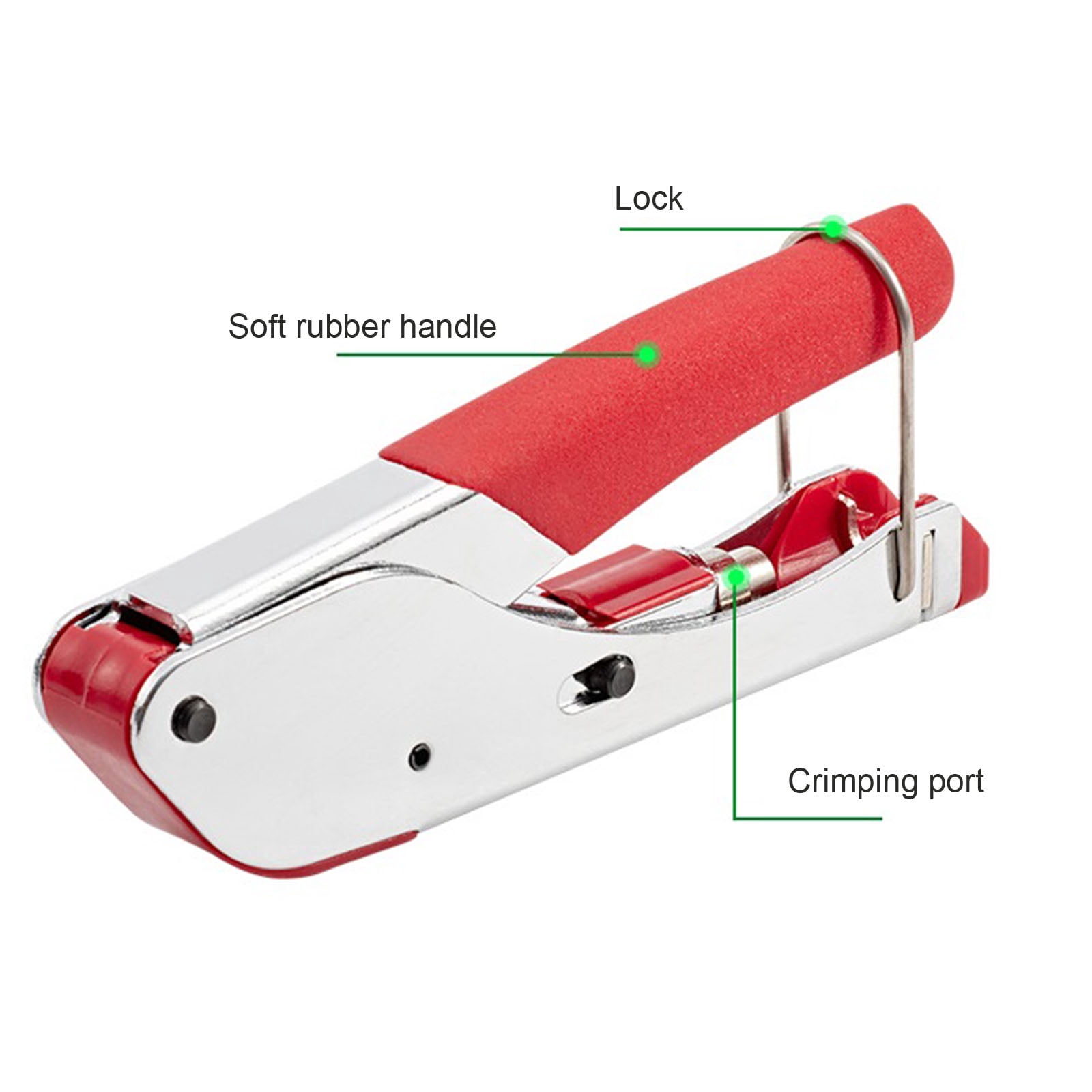 Coaxial Cable Crimping Tool Squeezing Forceps Wire Stripper For RG6 Coax Cable Crimper With Compression Connectors
