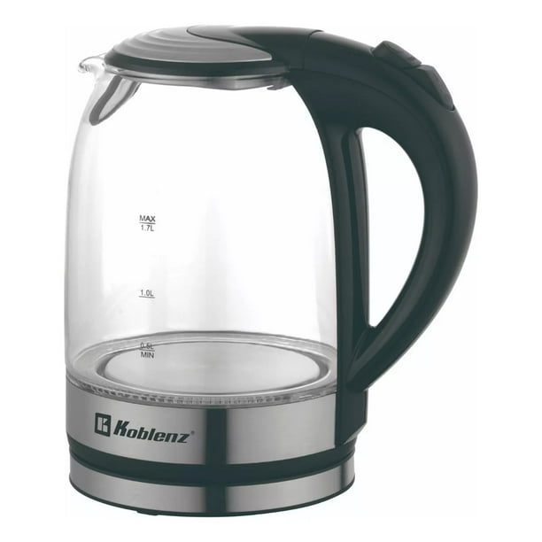 Tetera Jarra Eléctrica KOBLENZ 1.7Lt 1500Watts Vidrio Filtro