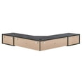 thumbnail image 4 of Modway Render Wall Mount Corner Modern Wood Office Desk in Charcoal, 4 of 9