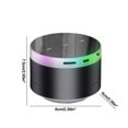thumbnail image 3 of Nkmbld Outdoor Stereo Speakers Subwoofer Outdoor Mini Colored Light Crystal Glass Wireless Bluetooth Speaker, Black, 3 of 8