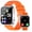 orange, variant on 2.01" Men's Smart Watch, Built-in Camera, Bluetooth Calling, Fitness Tracker, Waterproof, Flashlight, Android/iPhone, Black
