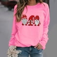 thumbnail image 1 of EGNMCR Noël Sweatshirt Mode Femme Pull Ample Imprimé de Noël Manches Col Rond, 1 of 7