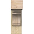 thumbnail image 2 of Ekena Millwork 8"W x 24"D x 24"H Olympic Block Rough Sawn Bracket w/ Offset Brace, Douglas Fir, 2 of 25