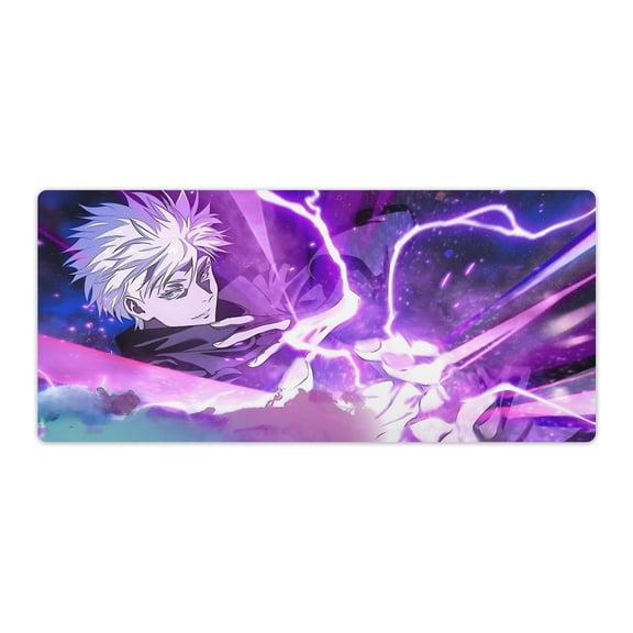 Jujutsu Mouse Pad JJK Gojo Anime Mouse Mat Large 900x400x3mm Non-slip Rubber Bottom Gaming Keyboard Mat, 3D Printed Full Desk Mouse Keyboard Pad