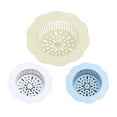 thumbnail image 5 of Grofry Flower Shape Sewer Drain Filter Cover Kitchen Basin Sink Strainer Waste Stopper,White, 5 of 7