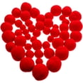 thumbnail image 1 of Miangastore 50 Pcs Pompons Rouges Accessoires de Vêtements Pompons Moelleux Matériaux Faits Main Diy, 1 of 8