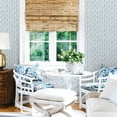 thumbnail image 2 of Chesapeake Santiago Blue Scalloped Prepasted Non Woven Blend Wallpaper, 20.5-in by 33-ft, 56.4 sq. ft., 2 of 3