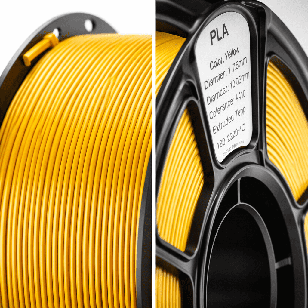 Silk PLA 3D Printer Filament, 3D Printer Filament Bundle 1.1KG 1.75mm, High-speed Printing, Neatly Arranged Lines, for Most FDM 3D Printer Bright Gold