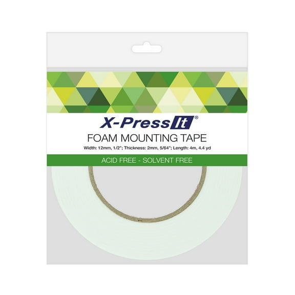 X-press It Foam Mounting Tape, .5" X 4.4 Yds.