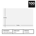 thumbnail image 6 of Thick Blank Index Cards – Perfect for Taking Notes, Flash and Business Cards, Shopping Lists and Recipe Cards, Contact Information | White 100lb Cover (14 pt) Cardstock | 100 per Pack | 5" x 8", 6 of 7