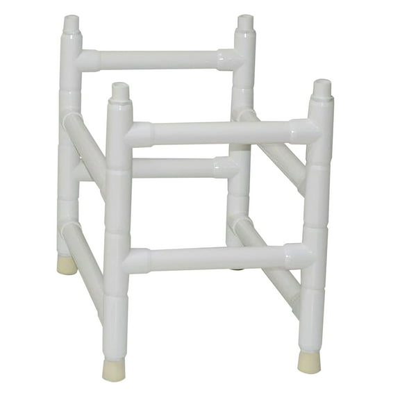 Optional 9" dual base extensions with casters for articulating bath chairs