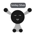 thumbnail image 1 of Soporte de teléfono móvil para coche accesorio Universal para ventilación de Smartphone compatible con iPhone 14, 13 Pro Max, Xiaomi, Huawei, Samsung"Smiley Silver" Fivean Soporte para teléfono de coche, 1 of 2