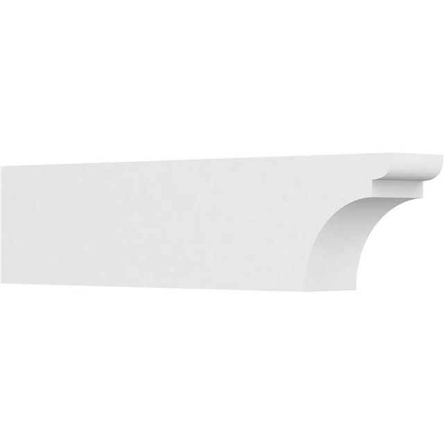 Ekena Millwork RFTP06X10X42YOR 10 x 6 x 42 in. Standard Yorktown Architectural Grade PVC Rafter Tail