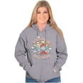 thumbnail image 3 of Smurfs Take Care Of Each Other Zip Hoodie Sweatshirt Women Brisco Brands S, 3 of 5