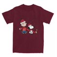 thumbnail image 3 of Camiseta de algodón con dibujos animados de Peanuts, Snoopy, Charlie Brown y Woodstock para hombre y mujer, divertida y linda camiseta de manga corta, recién llegada, 3 of 5