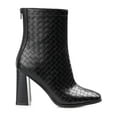 thumbnail image 2 of Journee Collection Womens Brielle Faux Leather Stacked Heel Mid-Calf Boots, 2 of 3