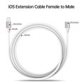 thumbnail image 3 of 1m Lightning Extension Cable - Female To Male Video, Audio, Data, Charging Extender, 3 of 5