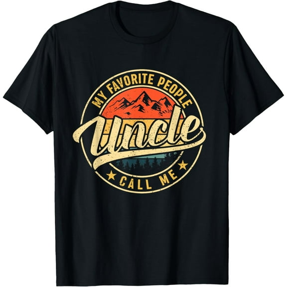 My Favorite People Call Me Uncle Shirt Vintage Father's Day T-Shirt