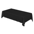 thumbnail image 2 of Sm:)e Black Tablecloth 60 x 84 Inch, Stain and Wrinkle Resistant Polyester Dining Table Cover for Kitchen Outside Party Camping 4ft Table, 2 of 8