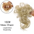 thumbnail image 2 of Messy Curly Bun Hair Piece Scrunchie Tousled Updo Elastic Band Hair Extension Hair Pieces, 2 of 7