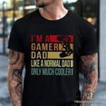 thumbnail image 2 of Gamer Dad Controller T-Shirt, Black Funny Tee for Cool Fathers, 2 of 6