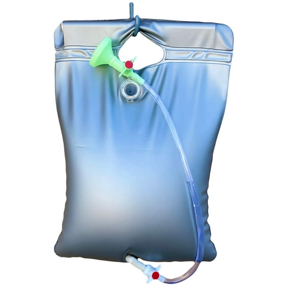 Comfort Axis 2.5 Gallon Portable Bedside PVC Overhead Shower Bag