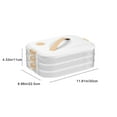 thumbnail image 3 of Ycandiee Food Storage Containers, Plastic Cookie Containers, Stackable Cookie Carrier, Dumpling Storage Box, Food Containers with Lids, 3 of 7