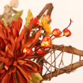 thumbnail image 6 of Heart-shaped Maple Leaf Wreath Fall Wreath for Front Door Maple Leaf Pine Cone Autumn Harvest Wreath Fall Thanksgiving Decor A, 6 of 8