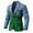 Green, variant on IWRICH Men's Denim Patchwork Blazer Color Blocking Casual Fashion Jacket Double Button Jean Suit Jacket with Pocket Black XL