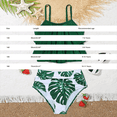 thumbnail image 3 of Coerni Swimsuit for Girls Pleated Ruffled Bathing Suits Tween Girls 2 Piece Cute Slim Shorts Swimwear Adjustable Strap Bikini Suit, 3 of 6