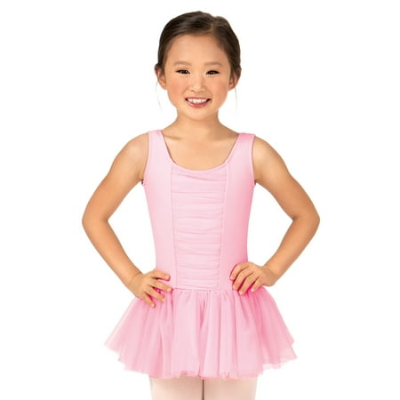 Girls Shirred Tank Dress