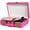 Pink, variant on Vintage Record Player with Bluetooth 3-Speed Portable Suitcase Vinyl Record Player with Speakers, USB/SD Card Recording, RCA, AUX-in, Headphone Jack, Retro Turntable
