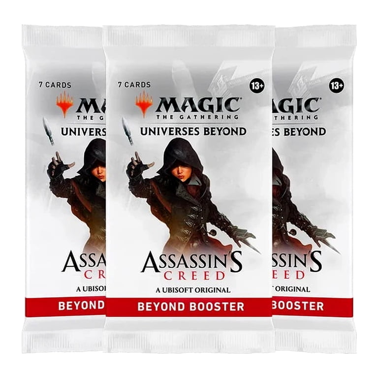 mtg ac booster box Magic: The Gathering Assassin's Creed Booster Box, 24 Beyond Packs, Rare  Foil Chance