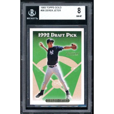 Derek Jeter Rookie Card 1993 Topps Gold #98 BGS 8 (8.5 8 8.5 8)