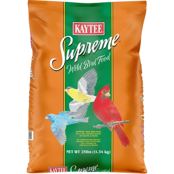 Kaytee Basic Wild Bird Feed And Seed Millet Free 25 Lb Bag Walmart Com
