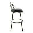 thumbnail image 2 of LumiSource Black Riley Claire 30" Fixed-Height Barstool - Set of 2, 2 of 4