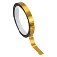 thumbnail image 1 of Cinta de Película de Poliéster Metalizada Uxcell, Cinta Decorativa Metálica para Detallar Paredes de Acento Dorada Brillante 0.5 in, 1 of 6