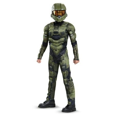 Halo Boys' Master Chief Classic Muscle Costume (Best Master Chief Costume)