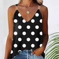 thumbnail image 2 of JINMGG Women's Summer Casual Sleeveless Blouse V Neck Tops T-Shirt Vest for Women Black L, 2 of 6