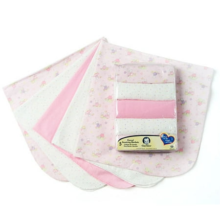 Gerber Flannel Receiving Blankets, 5-Pack - Girl