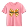thumbnail image 3 of Babcutegg School Uniform for Kid Girls Pullover Campus Style Lapel Causal Fashion Basic Shirts Girls Summer Clothes Pink Size 9, 3 of 10