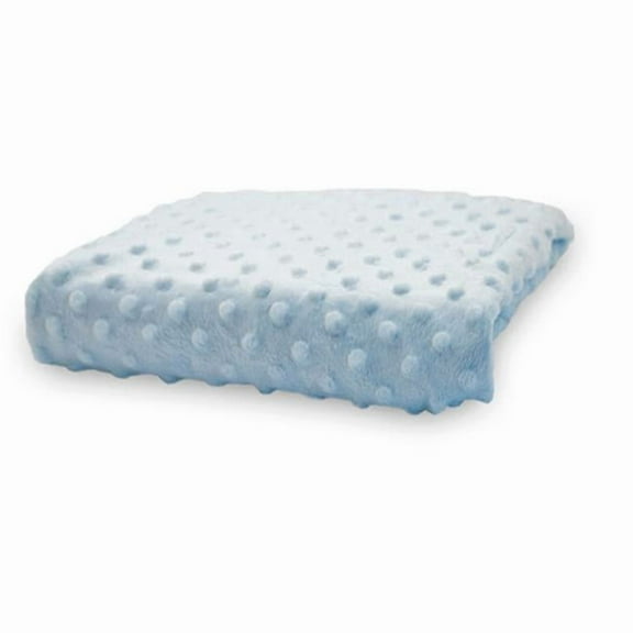 Compact Minky Dot Changing Pad Cover - Blue