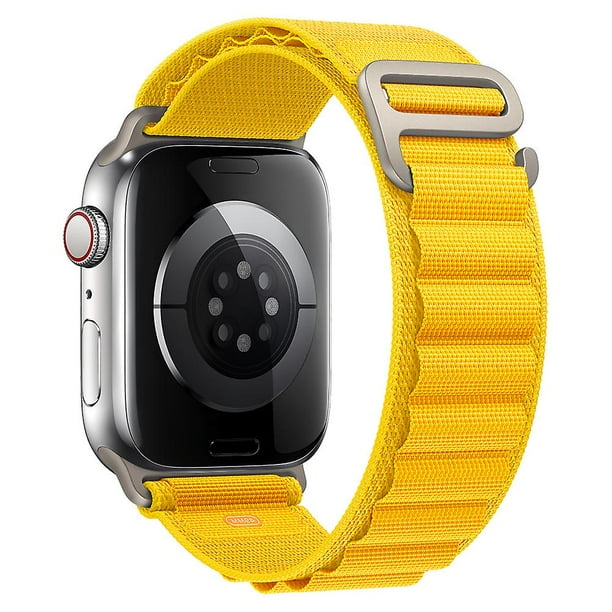 Suitable For Alpine Loop Band For Apple Watch Strap 49mm 44mm 40mm 45mm 41mm 42mm 38mm 40 44 45 Mm Bracelet Iwatch Ultra Series 7 6 5 3 Se 8 Watch Str 42mm 44mm 45mm 49mm yellow Walmart