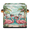 Multicolor 2, variant on CURLYOOT Summer Sea Seashell Starfish 11 x 11 Inch Cube Storage Bin, Fabric Storage Cube Foldable Basket with Leather Handles, Organizer Basket for Closet Shelves